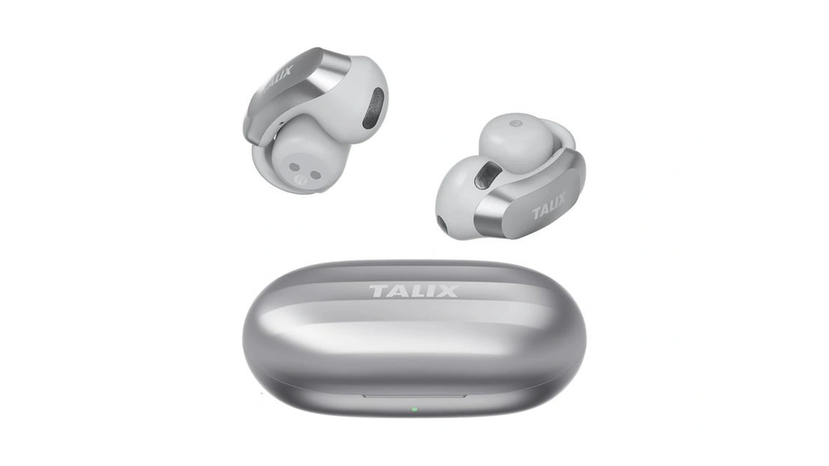 Talix Open Ear Clip-on Wireless Bluetooth Earbuds Aurahalo G1, Gray