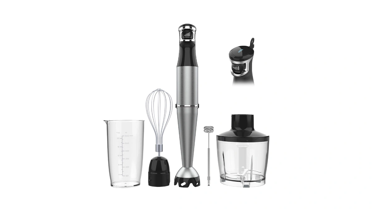 Turelar Immersion Blender Handheld Corded, 1100w 5 In 1 Hand