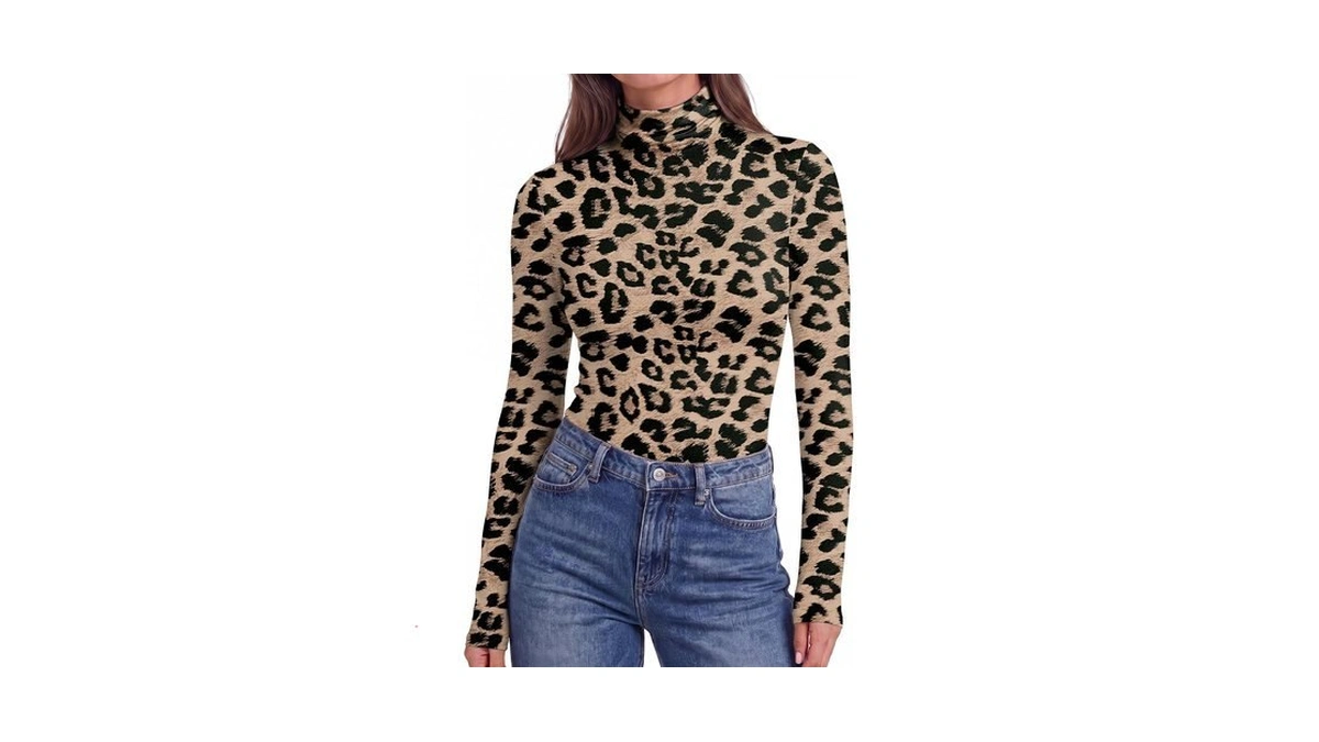 Ekouaer Womens Turtleneck Long Sleeve Shirts Basic Thermal Underwear Tops