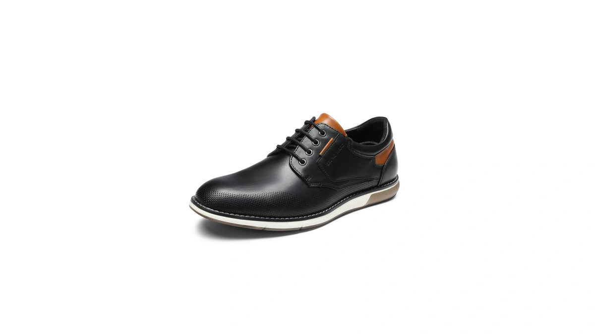 Bruno Marc Men's Dress Oxfords Casual Derby Sneakers,black,10