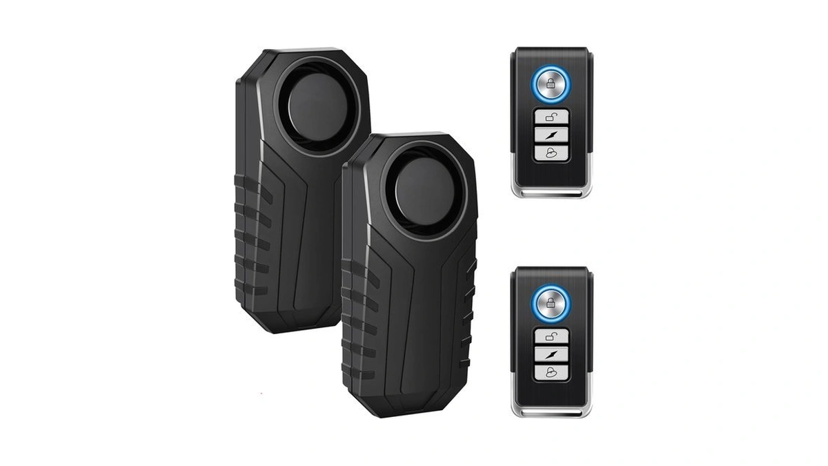 Cruxer 113db Bike Alarm With 164ft Wireless Remote, Anti-theft Alarm