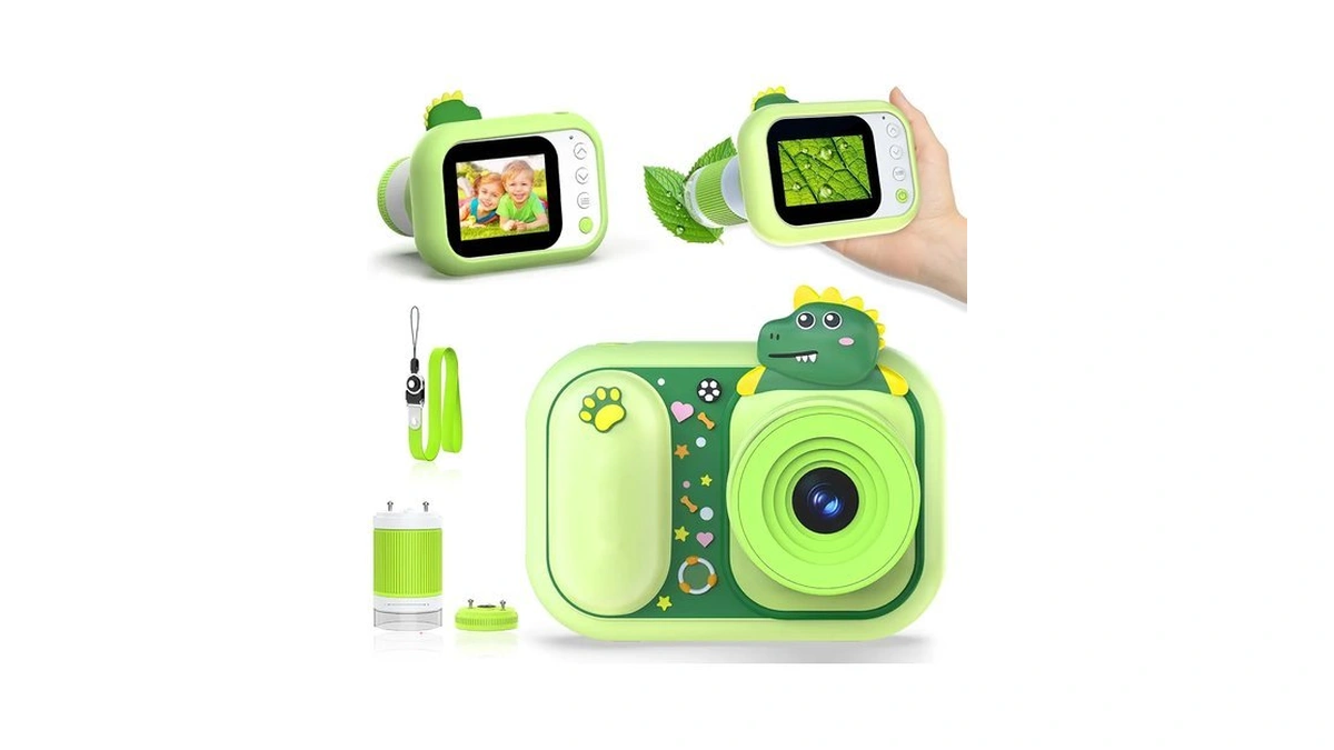 Dinosaur Kids Camera Microscope For Kids Handheld Mini Portable Digital
