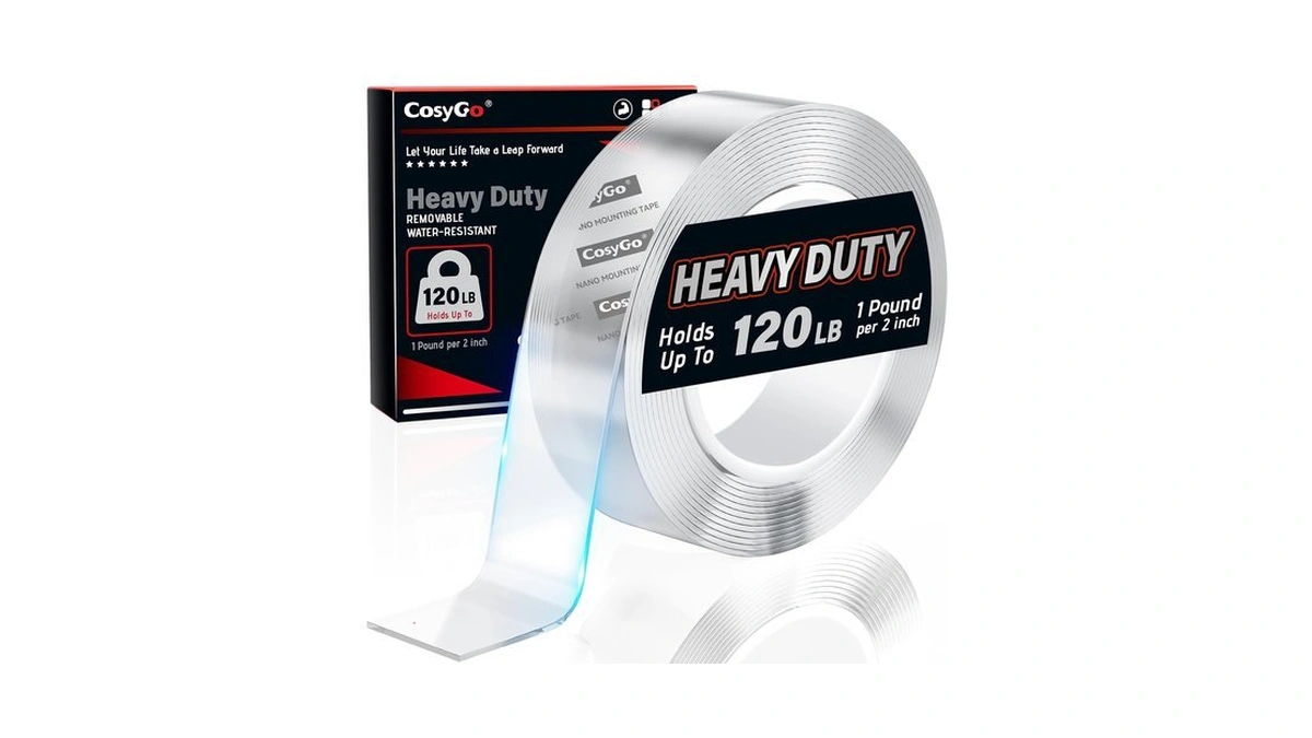 Cosygo Strong Heavy Duty Double Sided Tape, 1.2" X 20ft