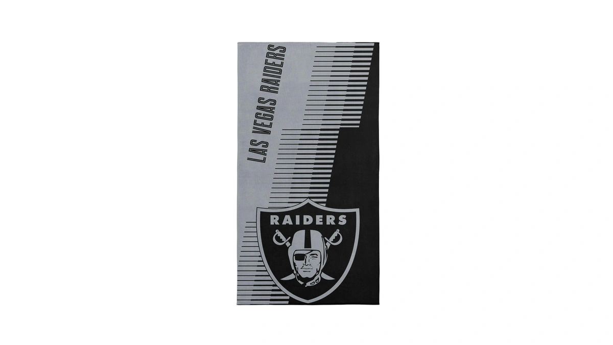 Las Vegas Raiders Nfl Progression Jacquard Beach Towel 36 X