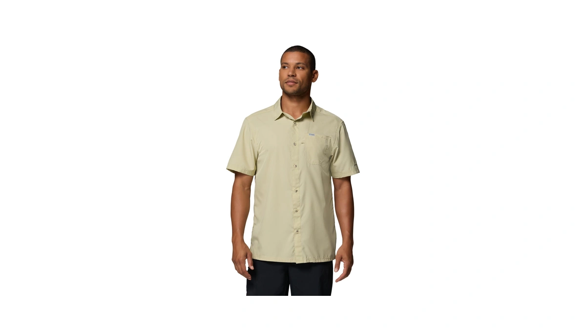 Columbia Men's Slack Tide Short Sleeve Camp Shirt, Serpentine, 3x