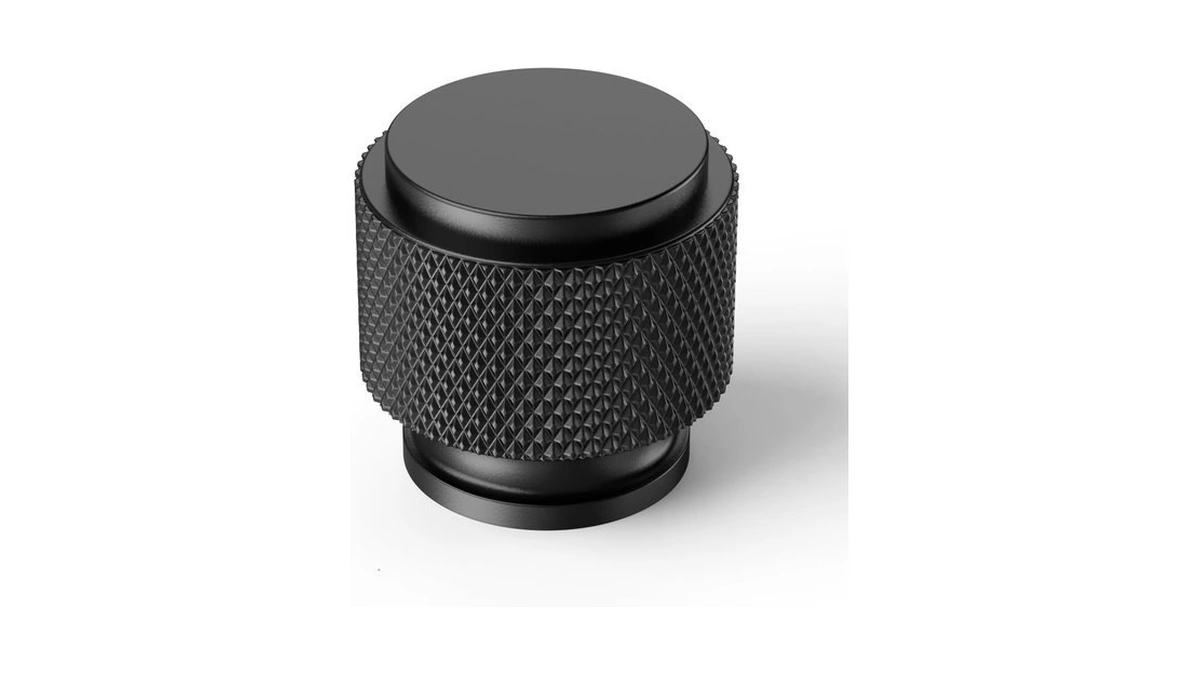 Coinkoly Matte Black Cabinet Knobs Round Drawer Pulls 10 Pack