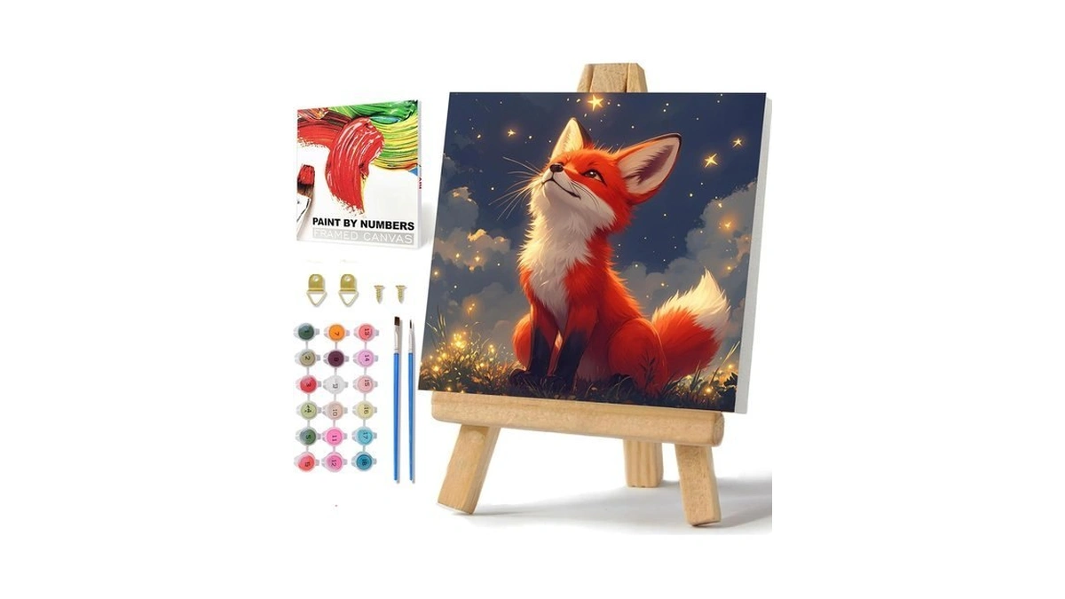 Amazon : Hkejoi Fox Paint By Numbers Kit For Kids