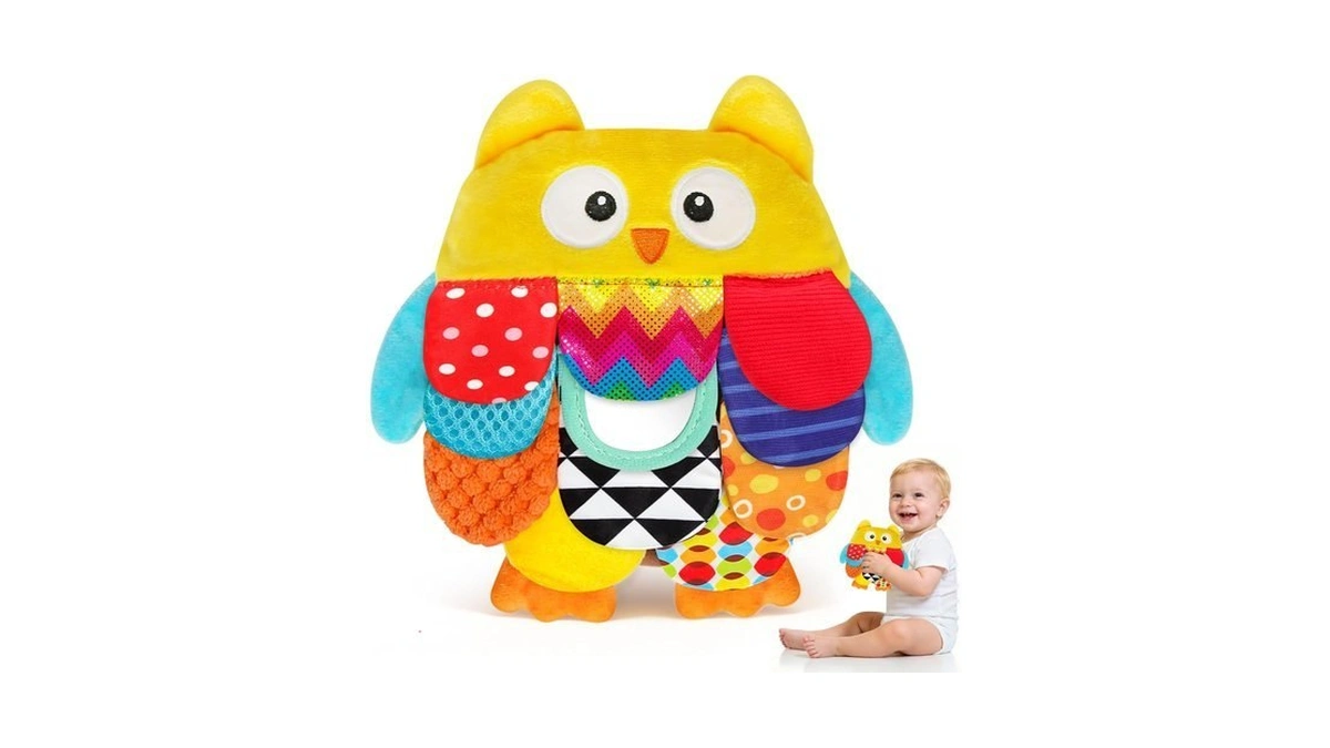 Tsyan Montessori Owl Buckle Toy & Sensory Plush For Toddlers