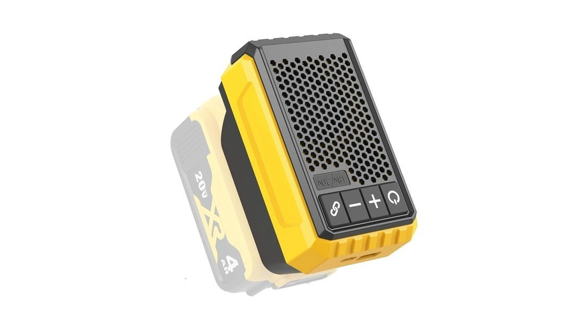 Portable Bluetooth Speaker Compatible With Dewalt 18v/20v Battery