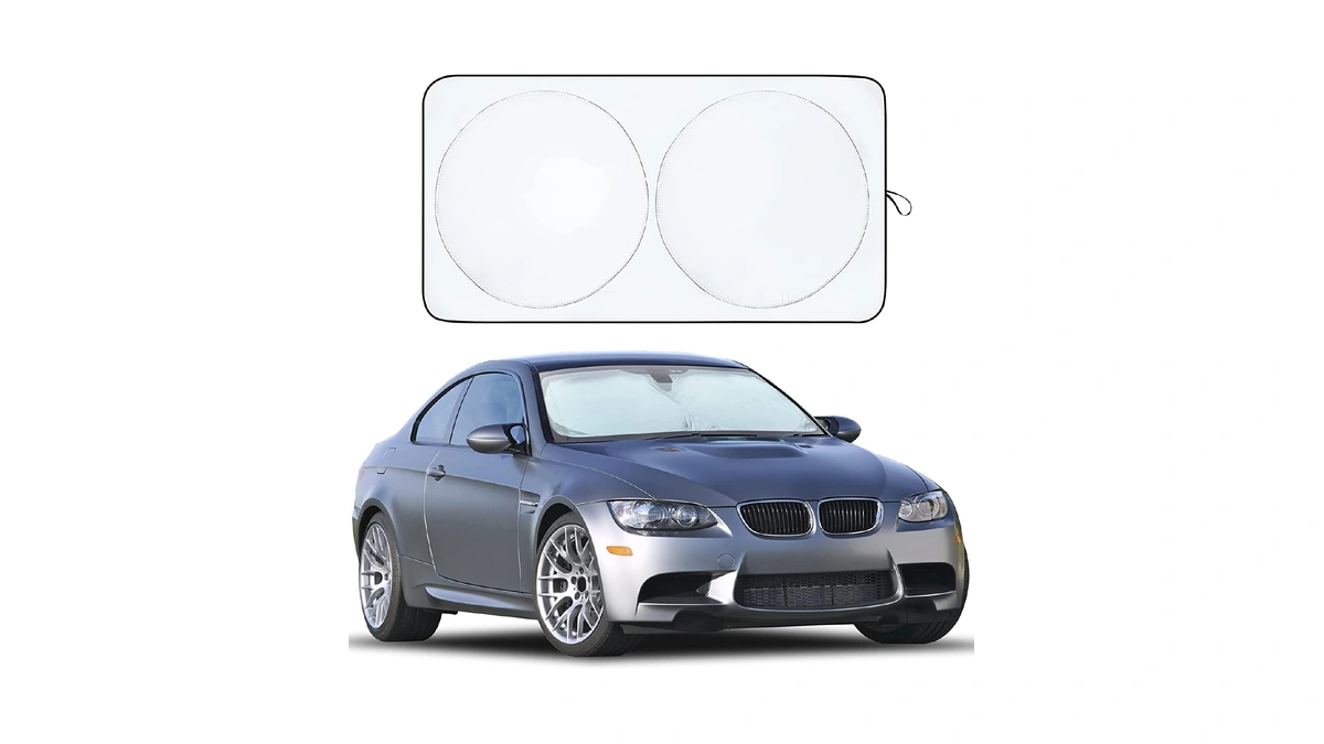Econour Car Windshield Sun Shade, Front Window Sun Blocker For