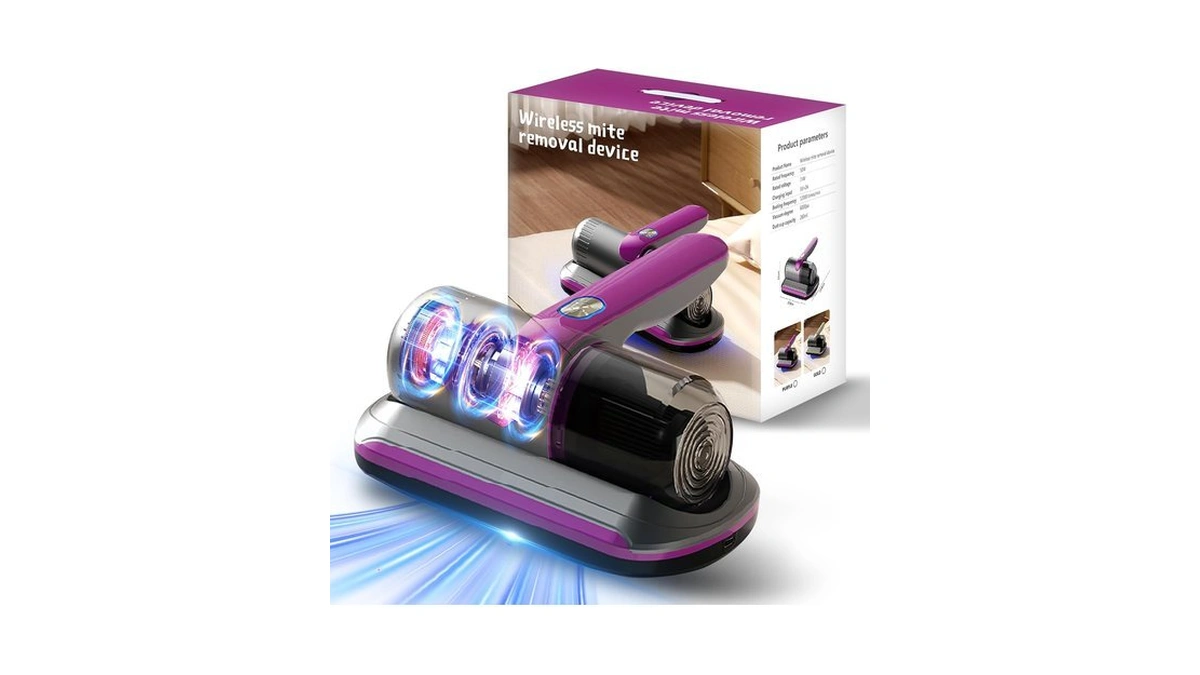 Duck Pato Wireless Handheld Bed Vacuum Cleaner, Purple
