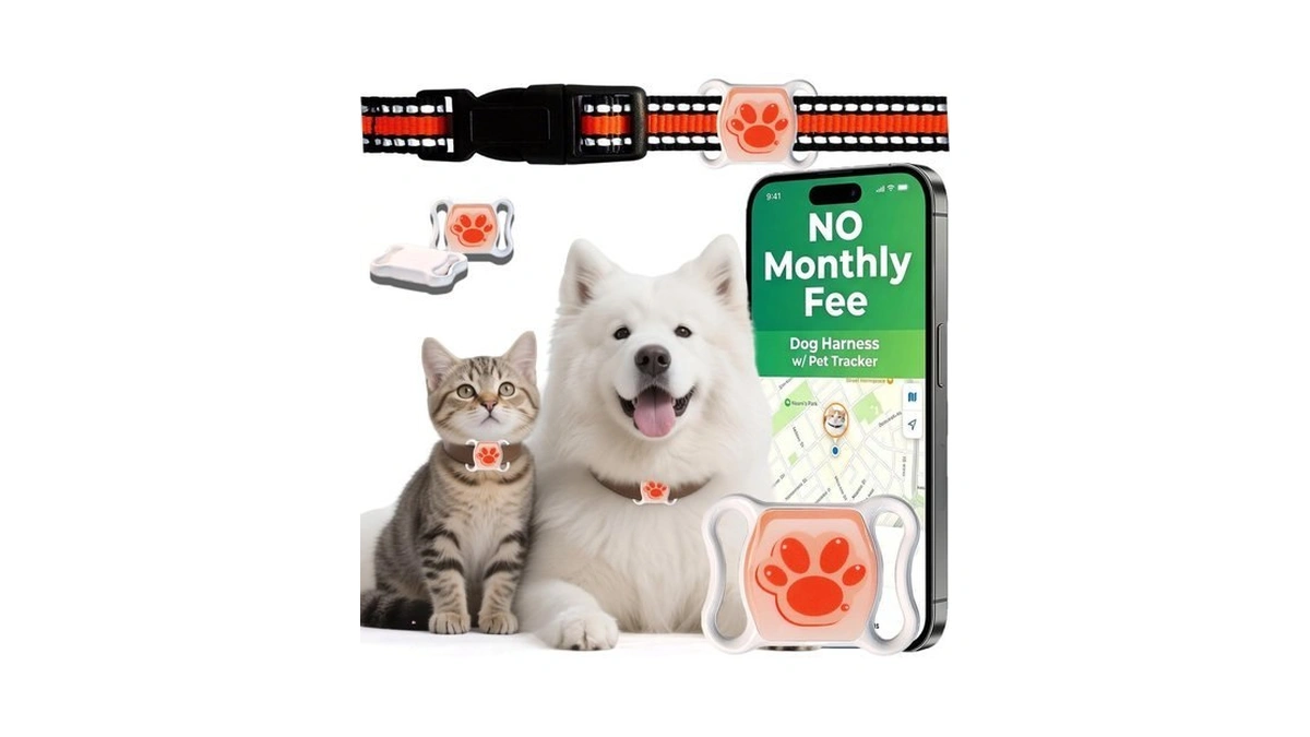 Pet Gps Tracker For Dogs & Cats, Smart Gps Collar