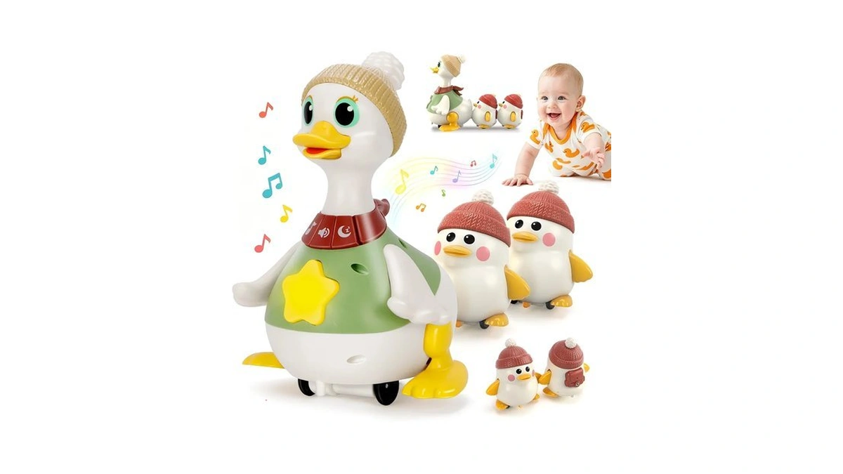Ketiee Baby Toys 6-12 Months, Waddling Duck Toy For Tummy