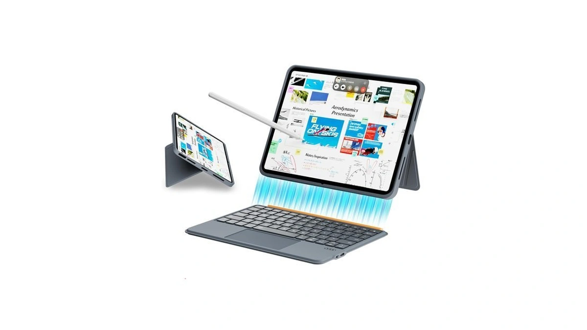 Dmywb Magnetic Ipad Case With Keyboard And Pen For Ipad