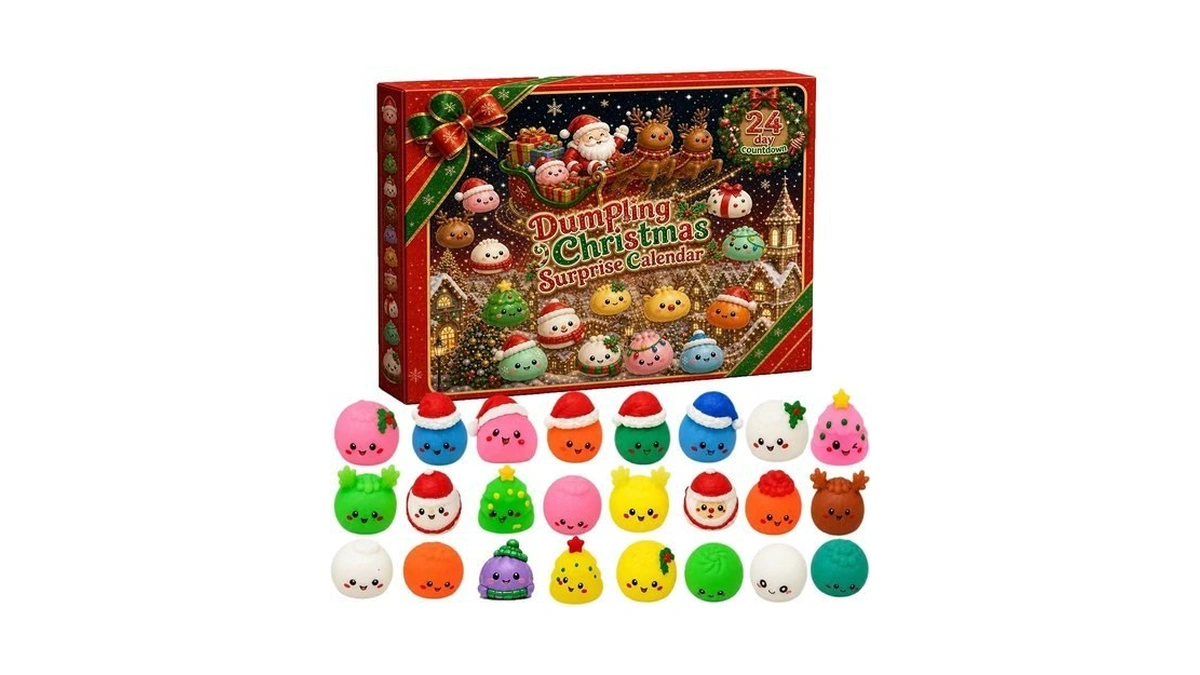 Christmas Squishies Dumpling Advent Calendar 2026 For Adults