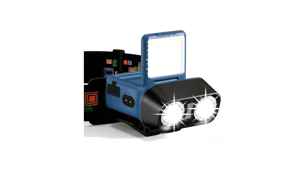 Led Headlamp Flashlight 1200lm Head Lights For Forehead Usb Rechargeable