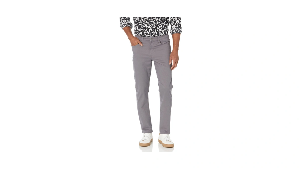 Amazon Essentials Men's 5-pocket Stretch Twill Jeans-inspired Casual Pants, Dark