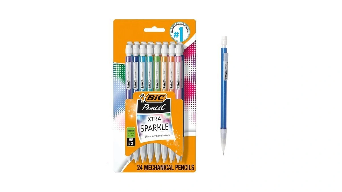 Bic Xtra-sparkle Number 2 Mechanical Pencils, 24-count Pack, 0.7mm Point