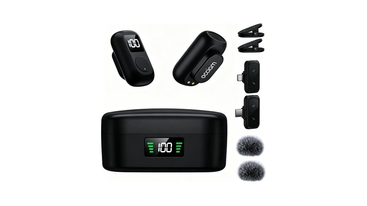 Occiam Mini Lavalier Microphone For Iphone & Android Wireless Microphone