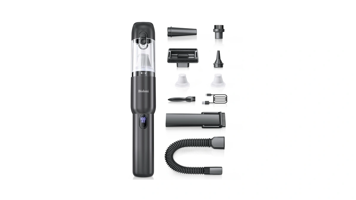 Car Vacuum 4-in-1 Small Handheld Vacuum W/ 20000pa Suction, Cordless