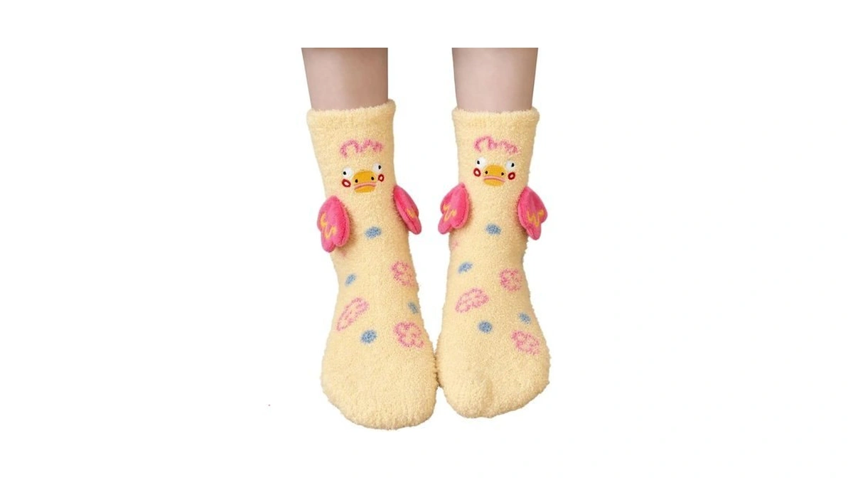 Fzybdd Fuzzy Socks For Women Funny 3d Winter Thicken Fleece