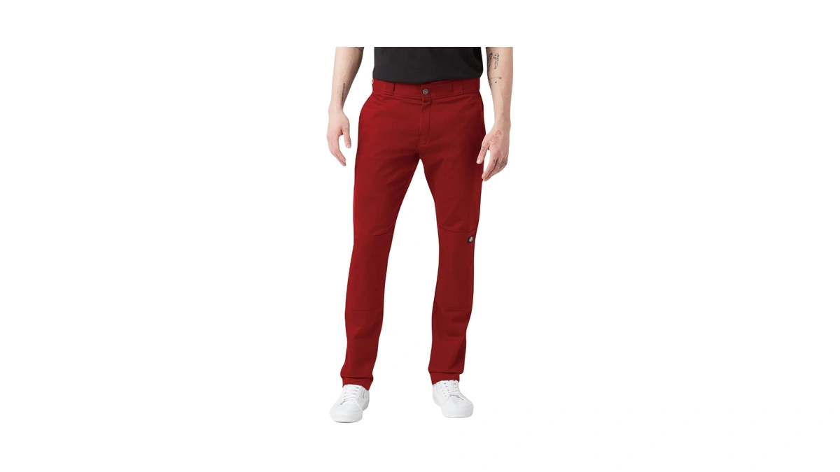 Dickies Men's Skinny Straight Double Knee Work Pants - Durable,
