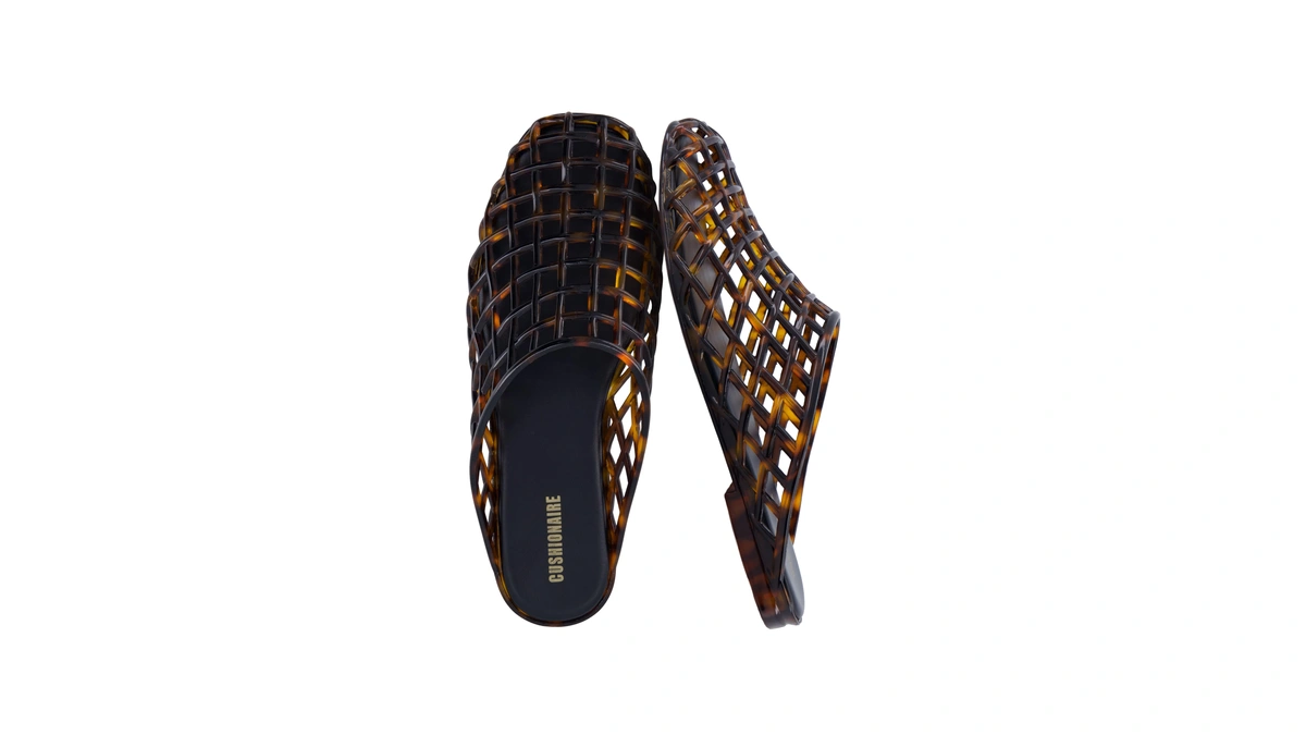 Cushionaire Lab Lattice Jelly Flats For Women, Closed Toe Womens