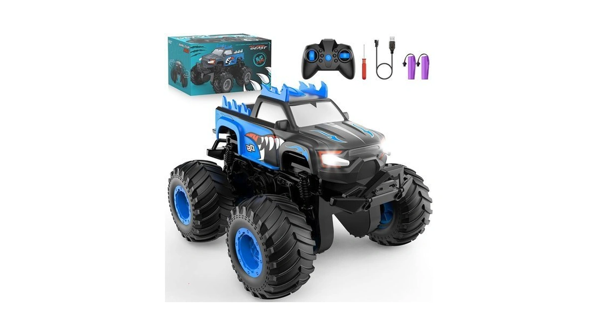 Remote Control Car, All Terrain Monster Truck Toys With Upright