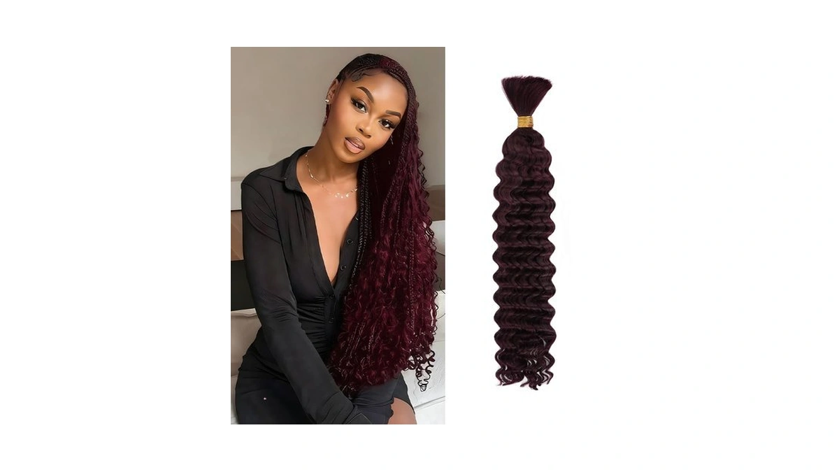 Yyjp 10 Inch Deep Wave Human Braiding Hair For Boho