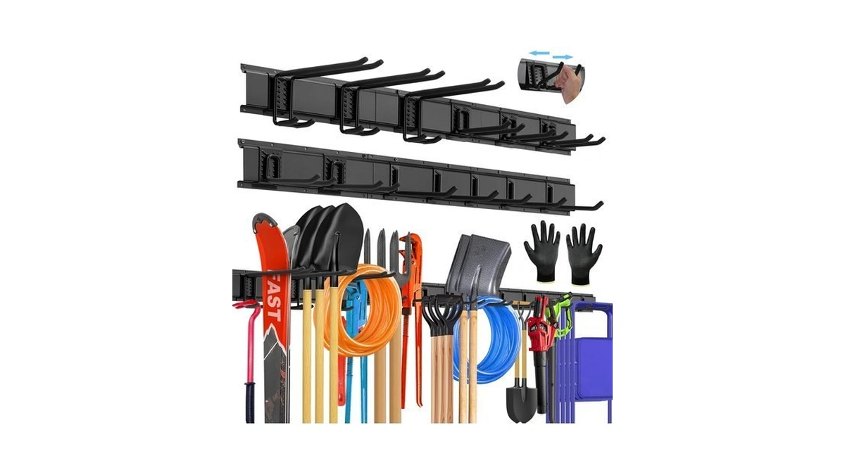 Sukizz 96'' All-metal Garage Tool Organizer Wall Mount – Heavy-duty