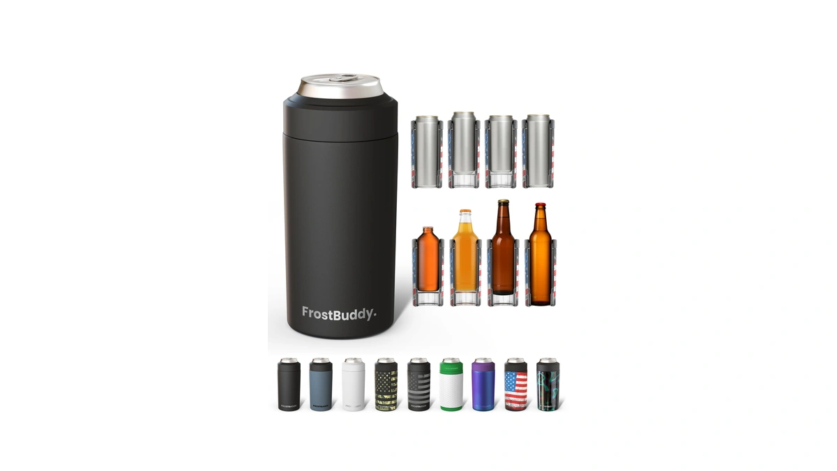 Frost Buddy Universal Can Cooler, Insulated Holder For 12-16 Oz