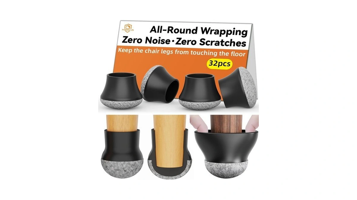 32pcs Chair Leg Floor Protectors For Hardwood Floor |protect Wood