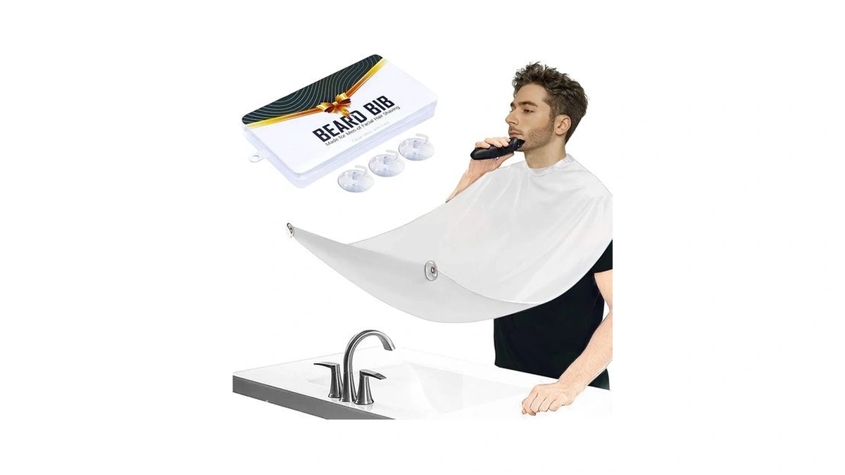 Leaflai Beard Bib Beard Apron, Beard Hair Catcher For Men