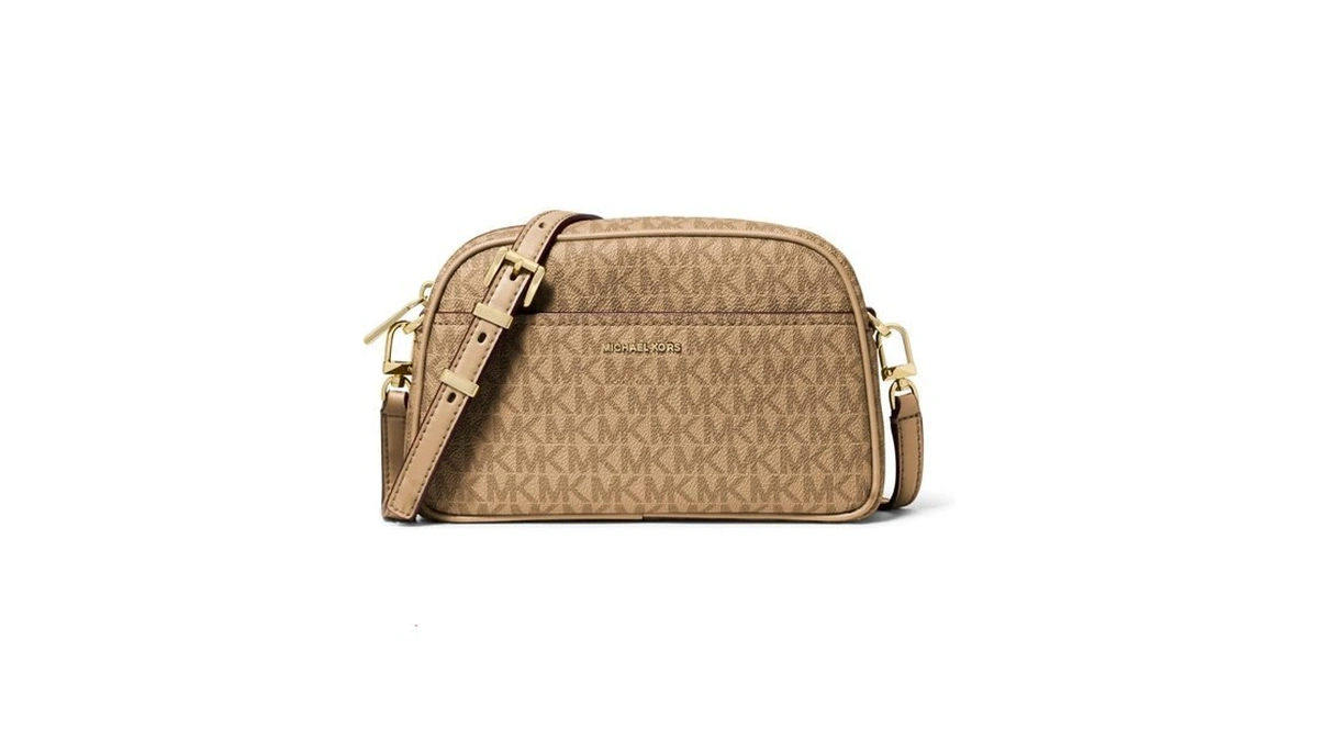 Michael Kors Jet Set Small Camera Crossbody Bag, Gold-tone Hardware/tonal