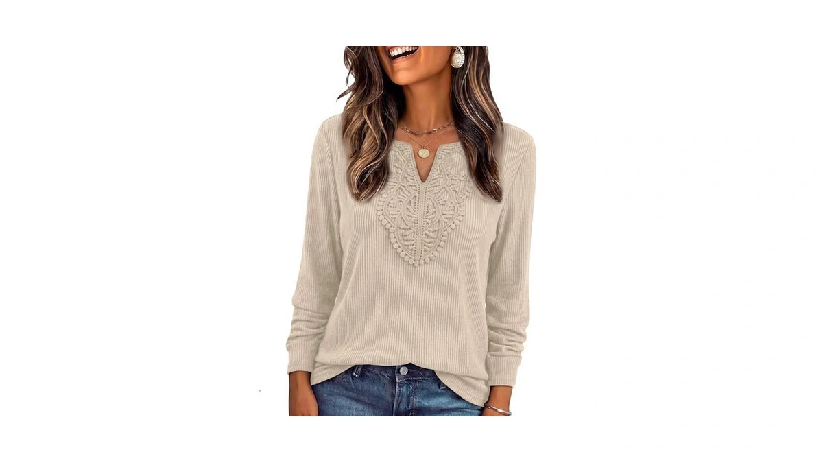 Wiholl Tops For Women Trendy Long Sleeve Sweaters Winter Clothing