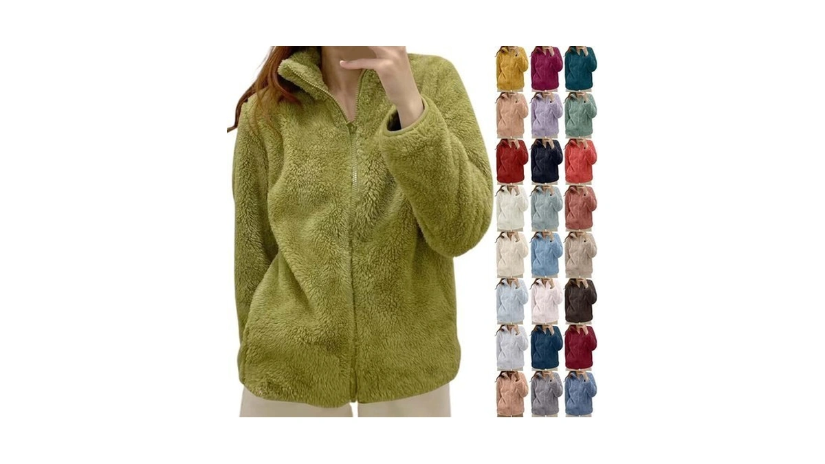 Amazon code: Goseagotofun Fleece Jacket Women Zip Up
