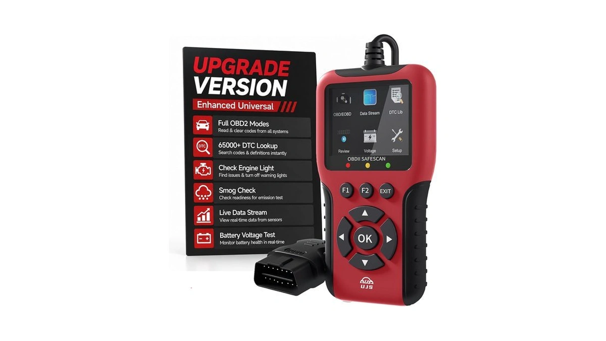 Ujs Safescan Obd2 Scanner Enhanced Universal, Car Diagnostic Tool(red)