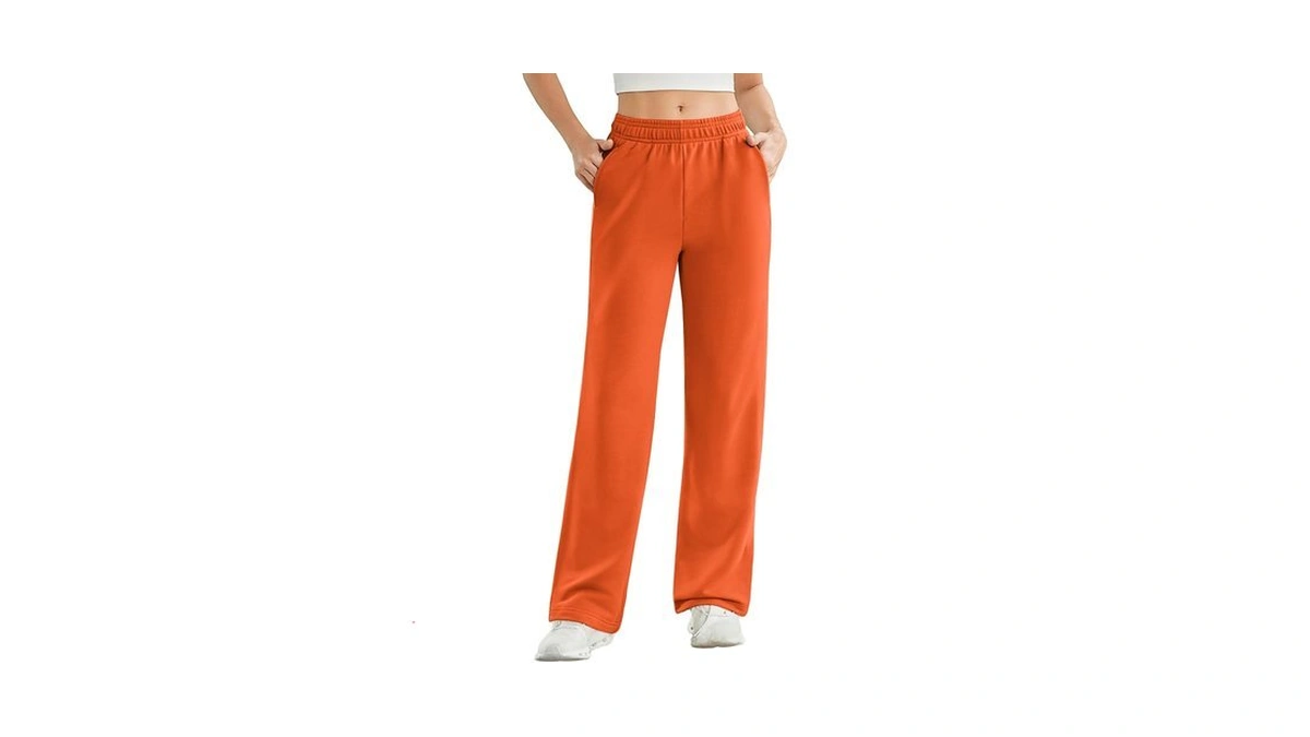 Pinspark Women Loose Straight Leg Sweatpants Full Length Athletic Pants