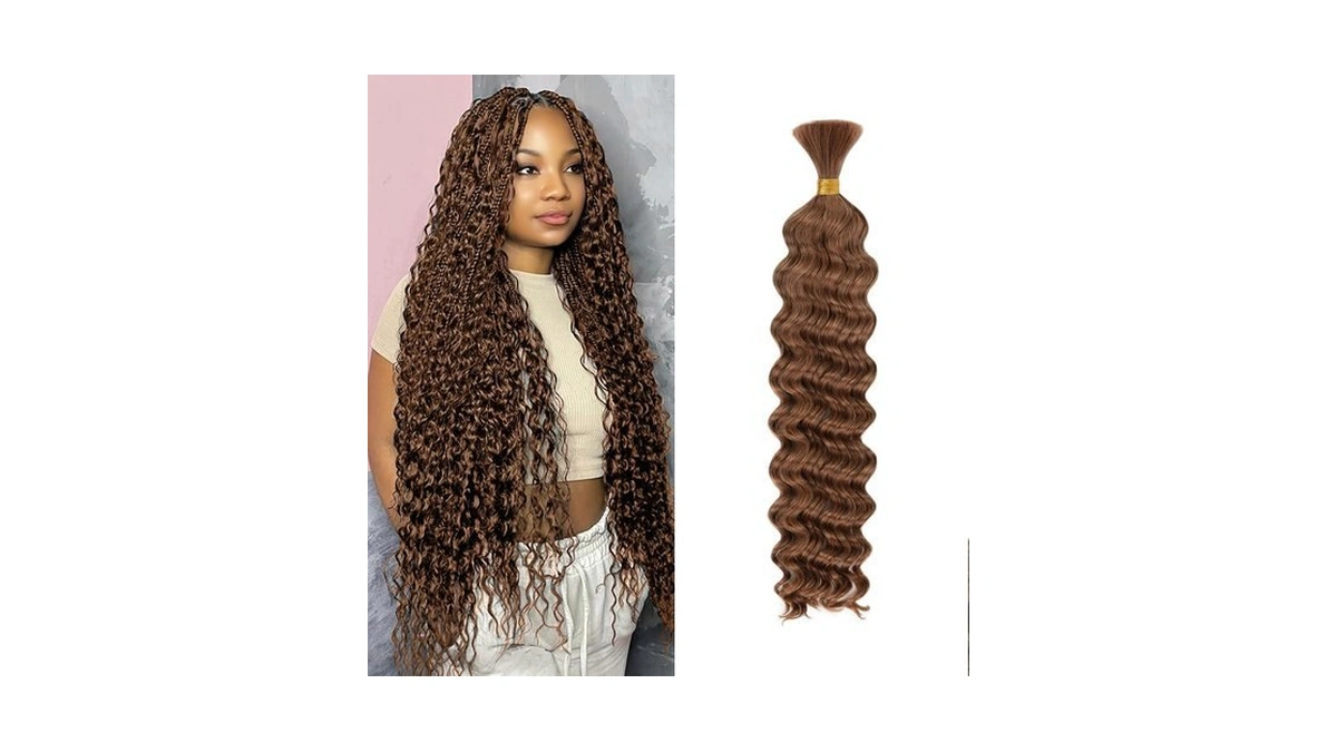 Yyjp 10 Inch Deep Wave Human Braiding Hair For Boho