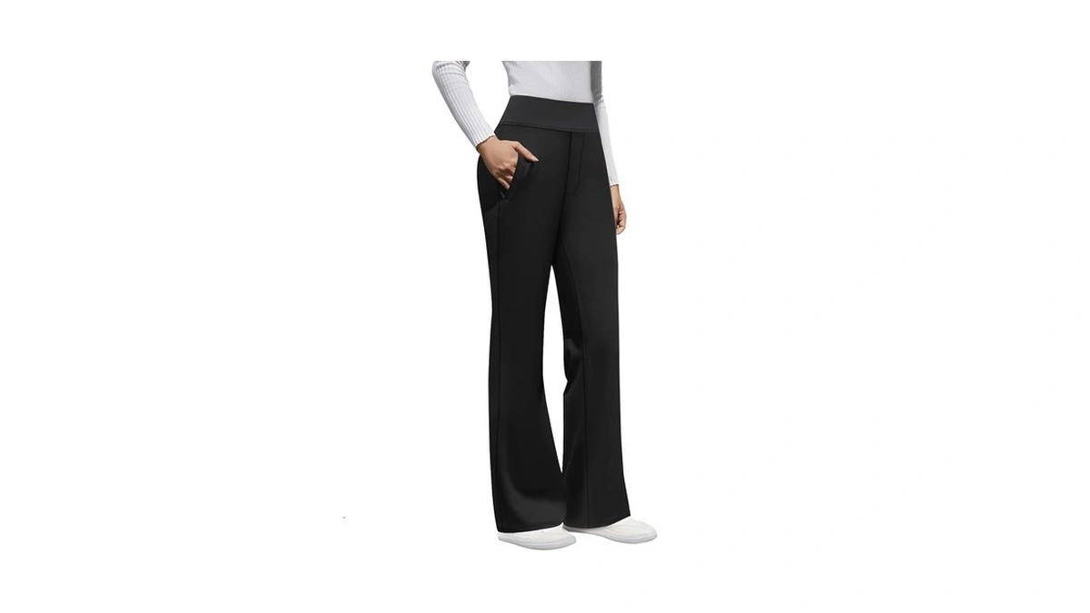 Dlooda Womens High Waist Dress Pants Stretchy Business Casual Work
