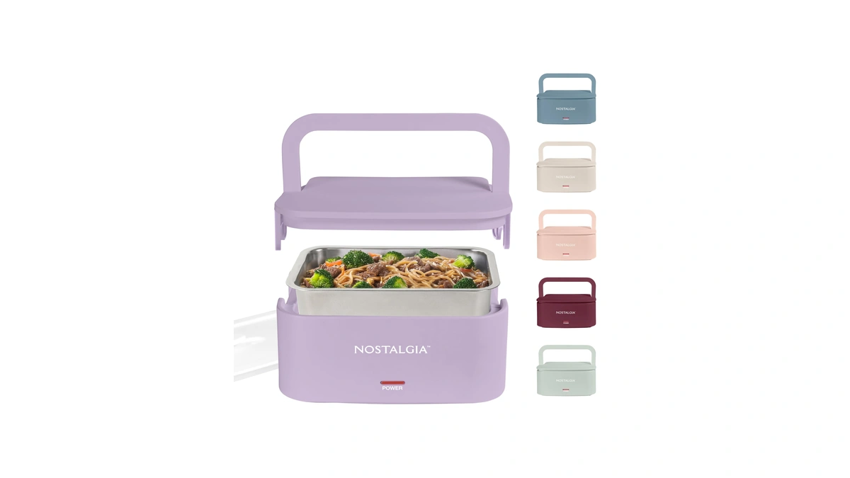 Nostalgia Portable Heated Lunch -cup Stainles...
