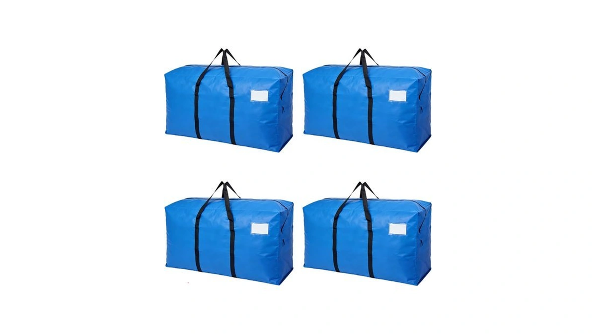 4 Pack Heavy Duty Moving Bags With Backpack Straps &
