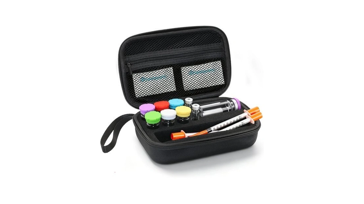 Peptide Case For Fridge, Peptide Travel Case Fits 3-10-30ml Standard