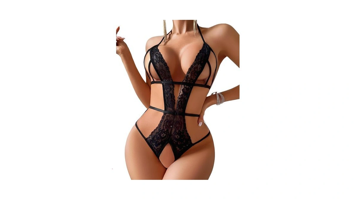 Avidlove Sexy Lingerie For Women Lace Bodysuit Cut Out Teddy