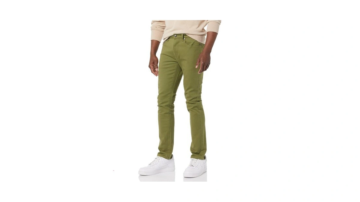 Amazon Essentials Men's Skinny-fit Stretch Jean - Discontinued Colors, Olive,