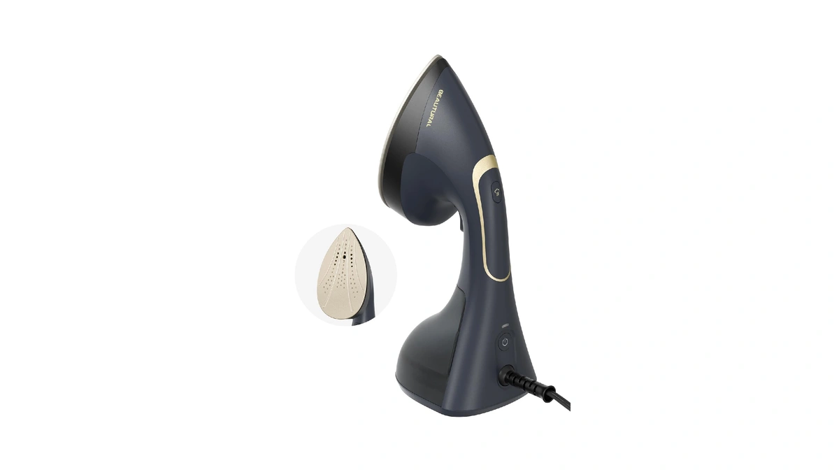 Beautural Steamer For Clothes, Handheld 2-in-1 Steam & Iron, 1200w,