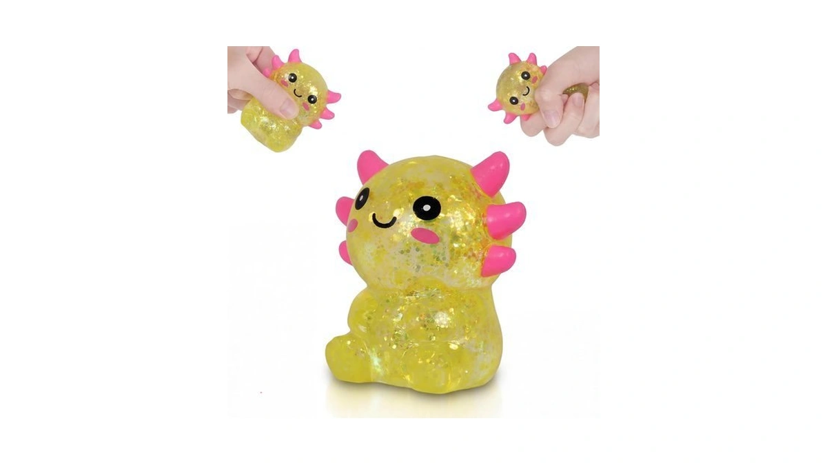 Puffwize Axolotl Squishy Toy, Cute Slow Rising Fidget Toy For