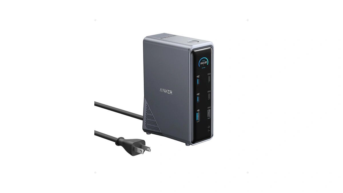 Anker Prime Docking Station, 14-in-1 Laptop Docking Station Dual Monitor
