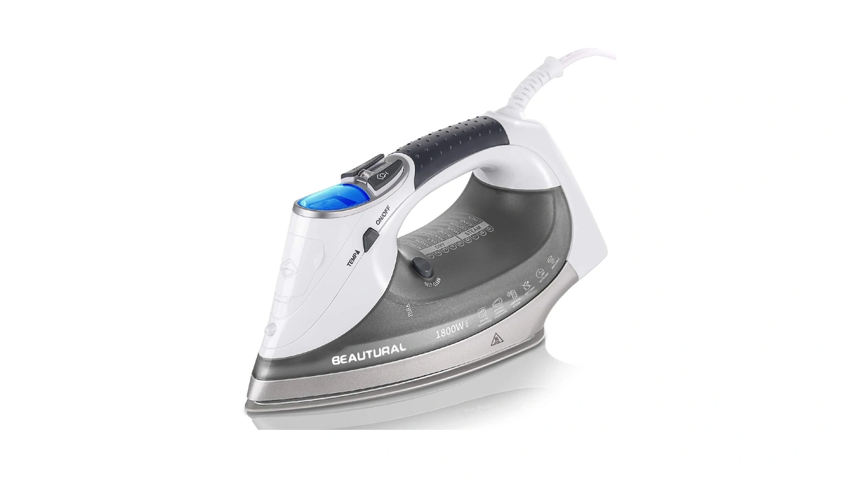 Beautural 1800 Watts Steam Iron With Digital Lcd Screen, 3-way