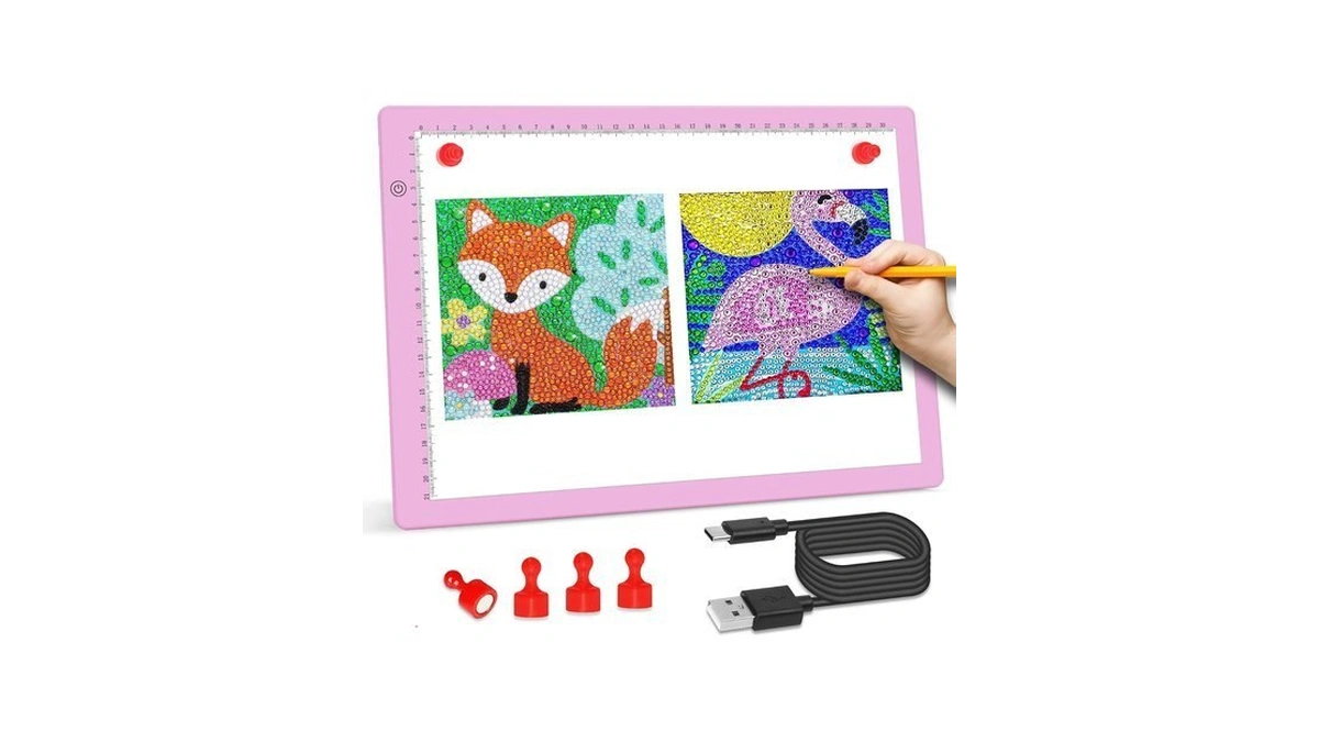 Comzler A4 Led Light Board 3 Level Dimmable Brightness Usb